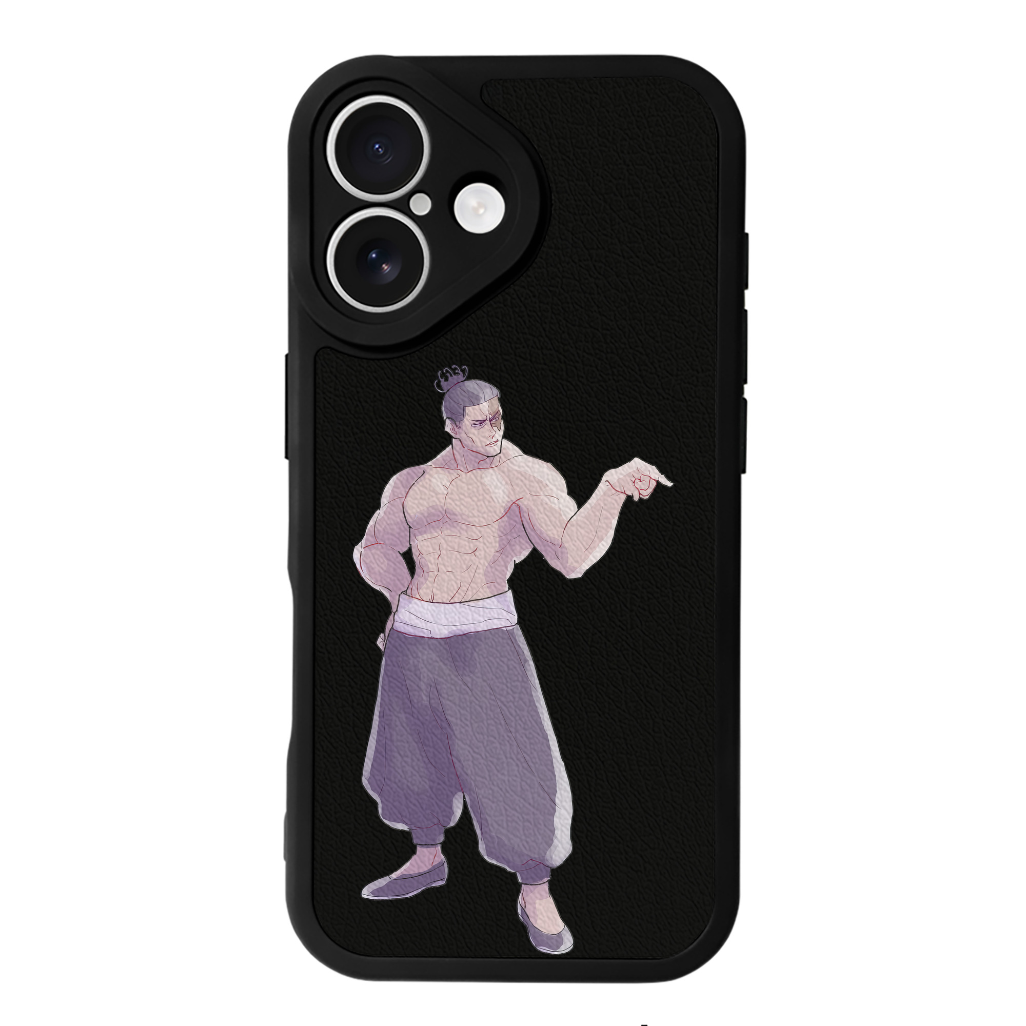 （画像用） 呪術廻戦 Jujutsu Kaisen 【iPhone 16シリーズ対応】シリコンスマホケース（レザー調） 材質：シリコン